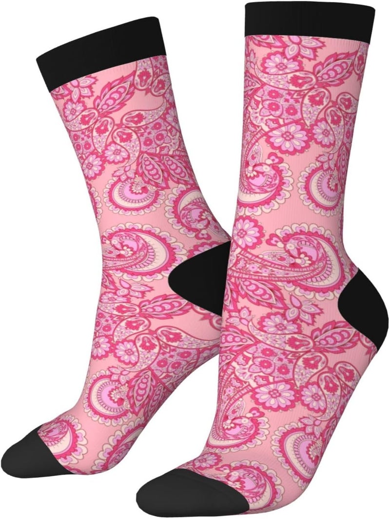 Poream Novelty Funny Crew Socks, Cool Breathable Dress Socks Gift For Men Women - Image 1